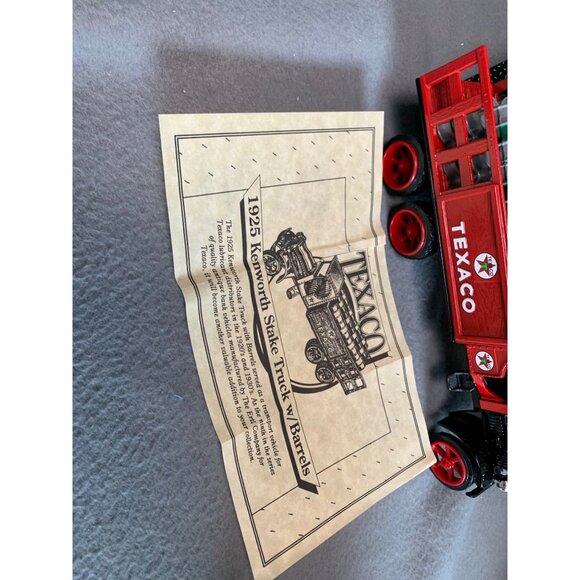 Texaco 1925 Kenworth Stake Truck Barrels Die-Cast Metal Coin Bank Collectors Ser - Picture 2 of 13